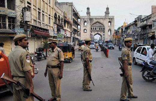 Hyderabad-under police